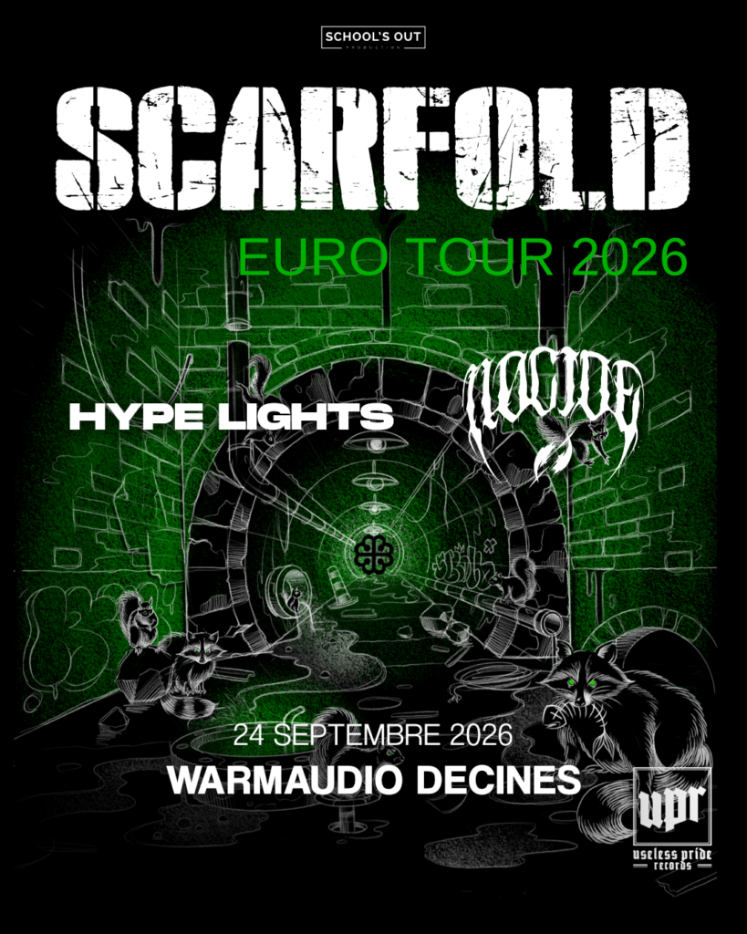 Scarfold, Hype Lights et Nøcide, au Warmaudio le jeudi 24 septembre 2026 !